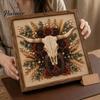 Western Wall Art Decor Charm Faux Pearl Kit, DIY Cowboy Hat Painting Creative Hobby for Beginners Rustic Farmhouse Crafting Kit Adults, Home