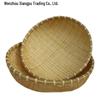 Bamboo Woven Winnowing Basket for Steamed Buns, Rice, Vegetables, and Fruits