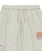 Mattengkim Sketch Graffiti Waffle Pants In Light Beige