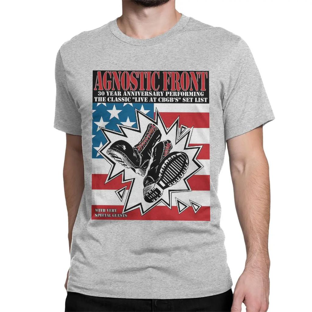 American Hardcore Punk Band Rock SKINHEAD BOOTS T-Shirts for Men Women Agnostic Front Humorous Cotton Tees  T Shirt Gift Clothes