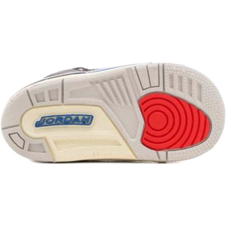 New Jordan Air Jordan 3 Anti Slip Wear Resistant Mid Top Toddler Shoes Black Gray Infant And Toddler IB8966-004