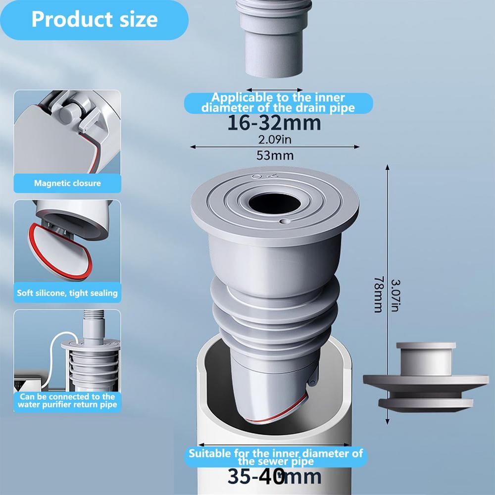 Washing Machine Hose Sealer Sealing Cover Drain Plug For Sewer Pipe Floor Drain Backflow Preventer Washer drain pipe seal