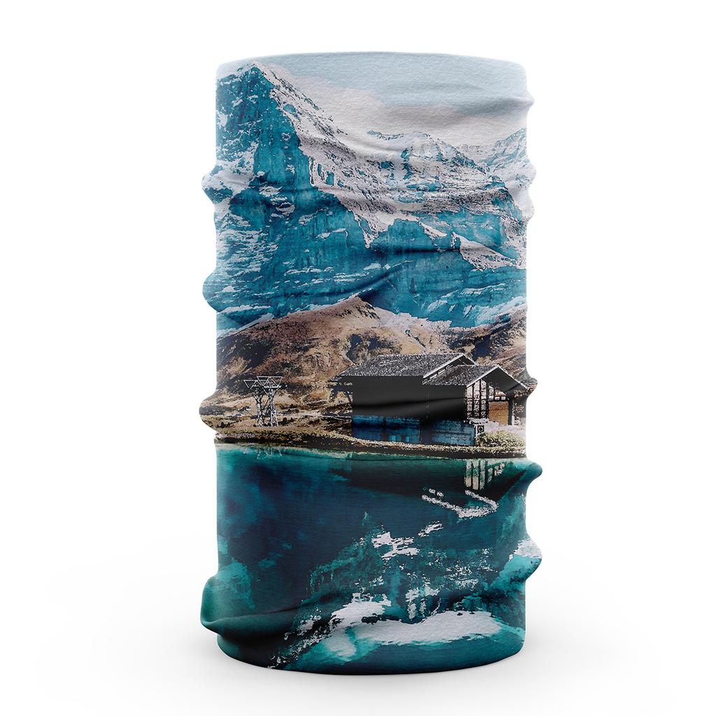 3D vizuální efekty Hladší ledové hedvábí Tkanina Obličejová bandána Šátek Prachotěsný Nákrčník Prodyšný Unisex Turistika Cyklistika Pokrývka hlavy