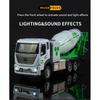 1/32 Concrete Mixer Truck Engineering Vehicle Alloy Metal Diecast Model Car Children Toy Car with Sound and Light Pull Back Gift