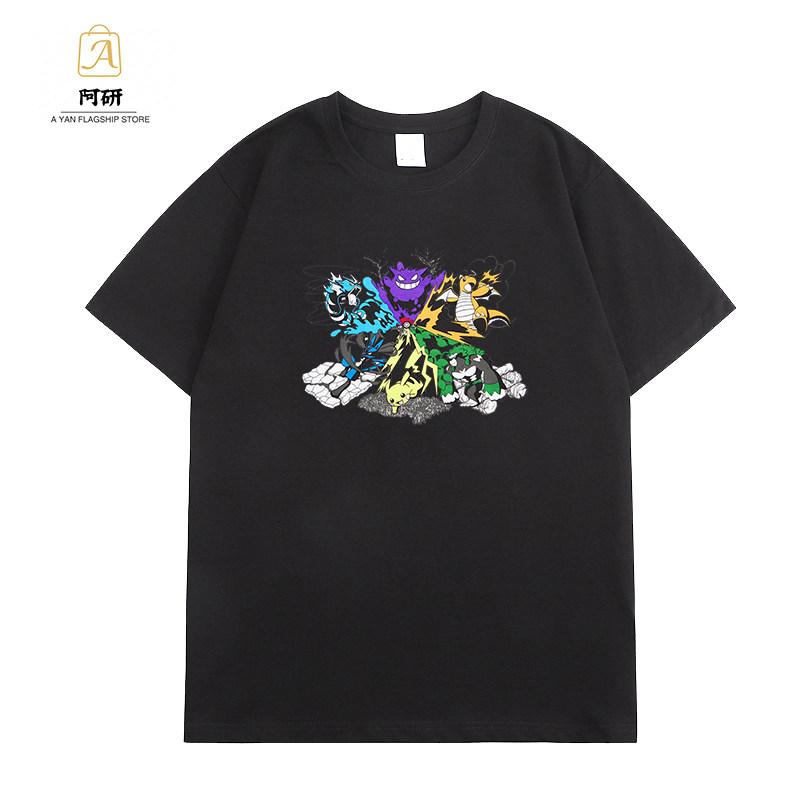 ZX 2026 New Pok É Mon Encounter Artist Tshirt Pikachu Parent Child Clothing Family Childrens Tshirt 4XL