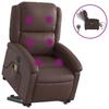 VidaXL Fauteuil Inclinable de Massage Électrique, Chaise de Relaxation avec Dossier et Repose-pied Réglables, Siège de 3204249