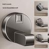 No-Drill Suction Cup Towel Rack: Wall-Mounted Bathroom Organizer with Single/Double Bars.