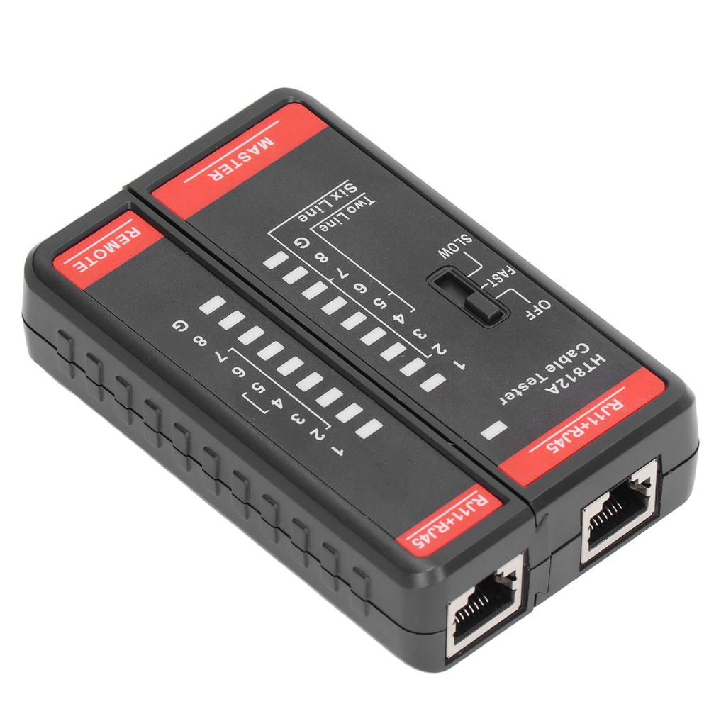 Network Cable Tester RJ11 RJ45 Phone Line Wire Test Tool Accessory for Measurement HT812A