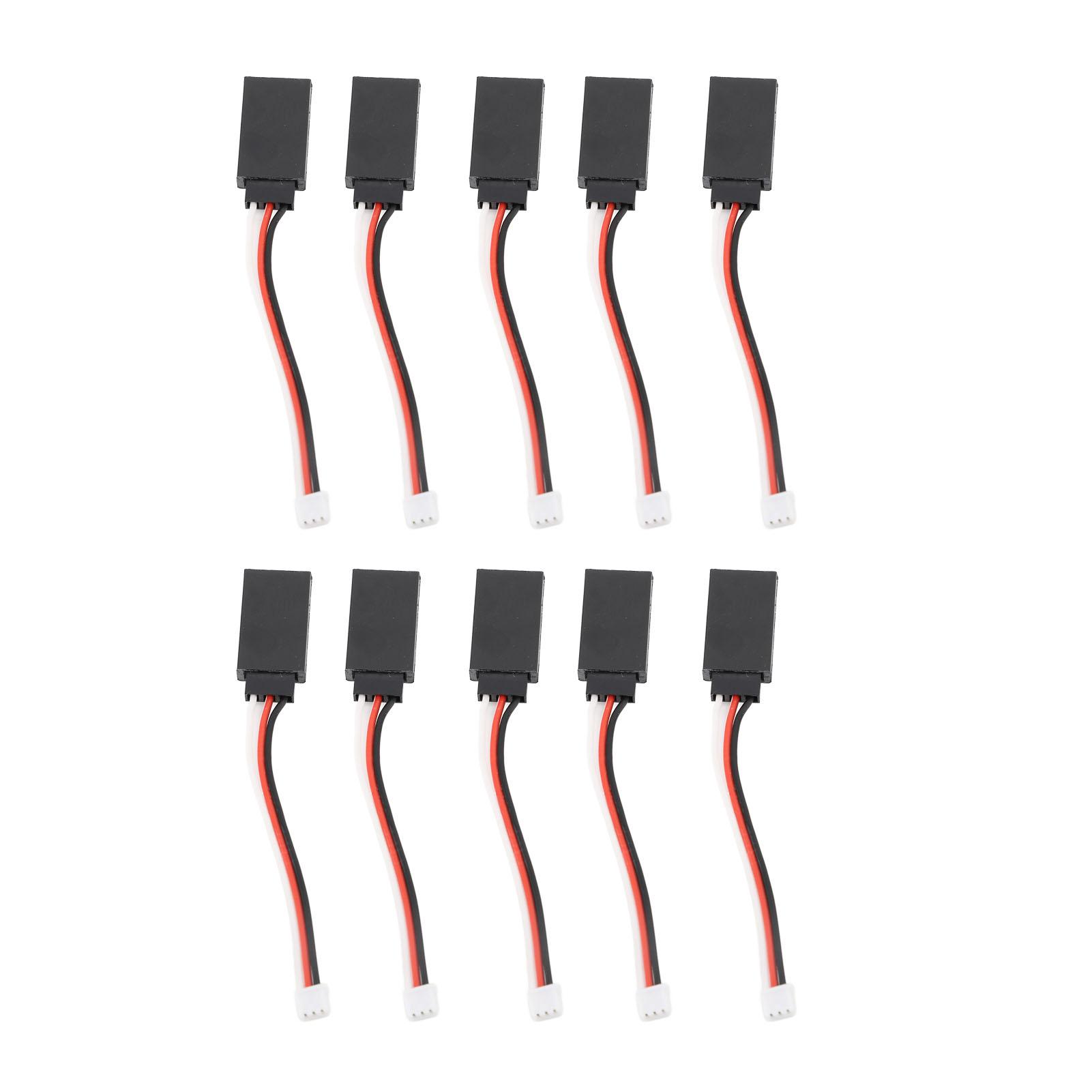 

10 Pcs 3 Pin Servo Extension Cable Male to Female Connector Servo Conversion Wire for RC Model