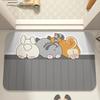 Cute Cartoon Dog Pattern Doormat Home Decor Rugbedroom Living Room Entrance Rugs Kitchen Front Door Nonslip Area Foot Mats INS