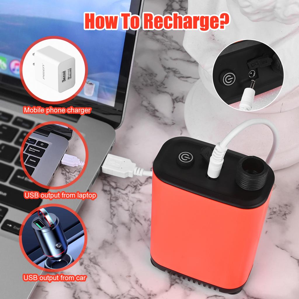 Przenośny Prysznic Elektryczny Kempingowy z 3 Ustawieniami Strumienia Wody Bezprzewodowa Pompa Prysznicowa Zewnętrzna z Rurą 5,9 stopy Kąt Stojak dla Tr