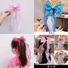 Lengthened Braided Hair with Bow Headwear, Women's Treasure, Children's Hair Clip, Headwear Edge Clip