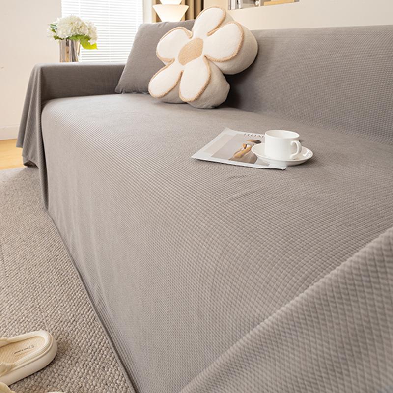 Four Seasons General New Cotton Wool Love Song Wasserdichter und rutschfester Sofabezug in Volltonfarbe, Handtuch, schlichter und modischer moderner Staubschutz