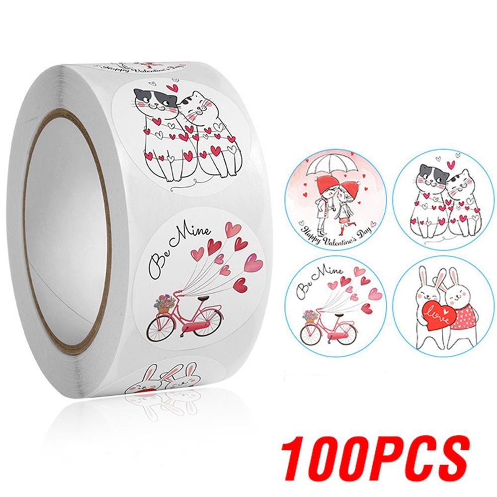100-500Pcs High-Quality Cartoon High-Quality Love High-Quality Stickers High-Quality Happy High-Quality Valentine S High-Quality Day High-Quality
