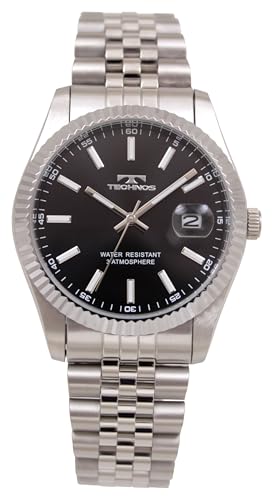 

Мужские часы Technos T6C10SB с датой, серебристые
