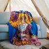 Personalized Custom Name Blanket - Candy Candy Print Design,Blanket for Sofa,Bed,Travel,Camping - Soft and Warm, Great Gift