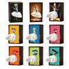 Ballet Girl Art Decorative Tissue Holder Lady Dress Design Tissue Box Wood Tissue Case for Office Countertops Living Room