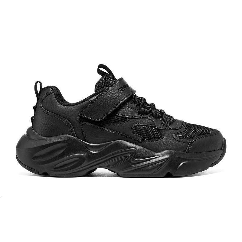 Skechers Comfortable Versatile Classic Shock Absorbing Durable Low Top Casual Shoes Kids Sneaker Black 405204L-BBK