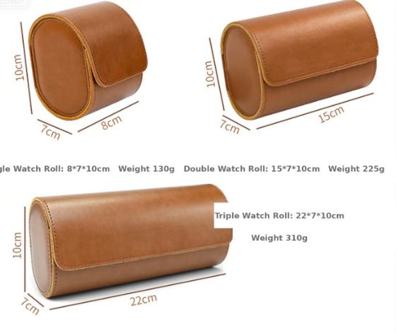 Watch storage box Household dust-proof sewing PU retro portable watch box