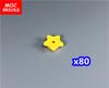 MOC Bricks Plant Petal Rose Flower Grass Tree Farm House Garden Accessories City View Country Building Blocks Children's Toys