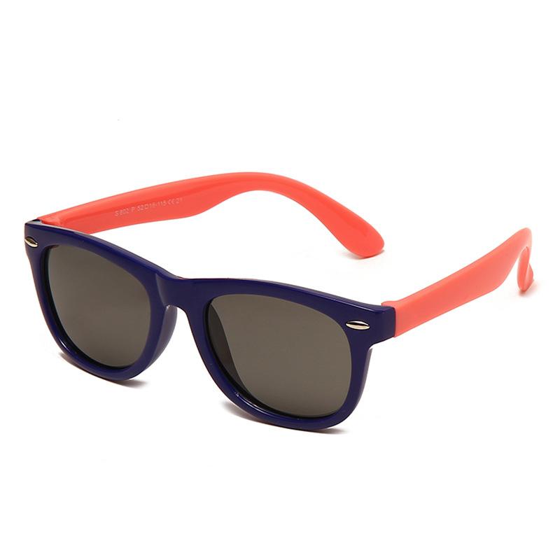 Internet-Famous Kids Sunglasses Trendy Color-Block Design Uv Protection Versatile Sunshades For Boys And Girls 802