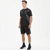Plus Size Men's Quick-Drying Short-Sleeved Shorts Suit Sportswear Men's Leisure Sports Running Fitness T-Shirt Shorts Set Men