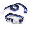 Waterproof PVC Dog Collar & Leash Set Adjustable 40-60cm Collar 120cm Leash Easy Clean for Small Medium Large Dogs