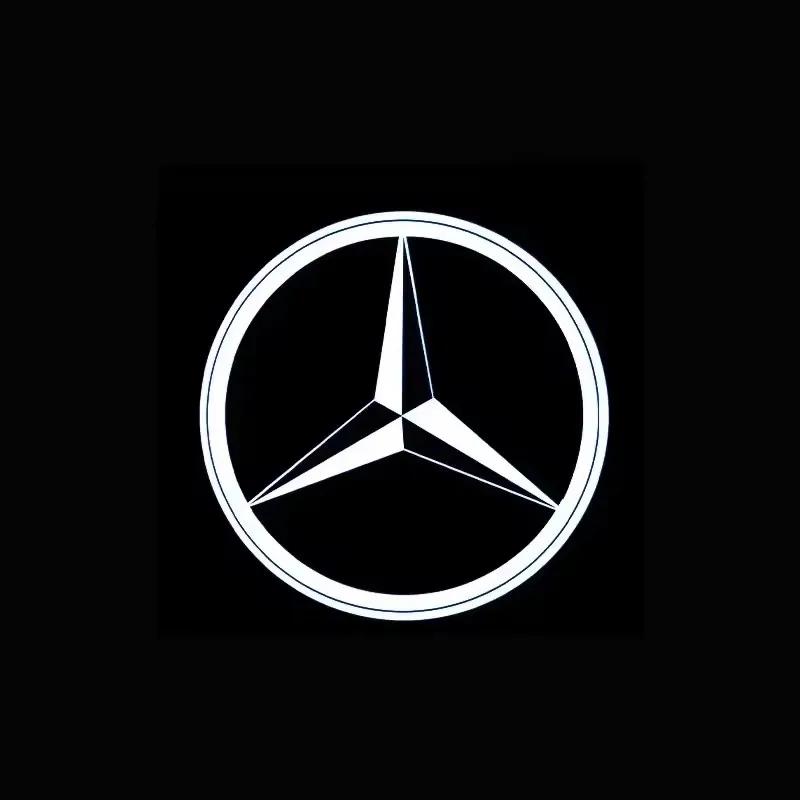 

2pcs Car Door Light Laser Logo Decor Project Ghost Lamp For Mercedes Benz A B C M ML GLA GLS E Class W176 W205 W166 W246 W2121