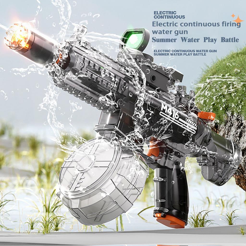 Water Toy Large Capacity Cool Flash Light Linkage Self-priming Water Electric Burst Water
