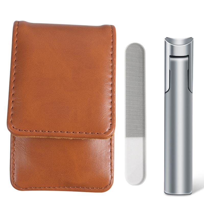 Anti-Splash Large Opening Nail Clipper Set with File for Thick & Hard Nails