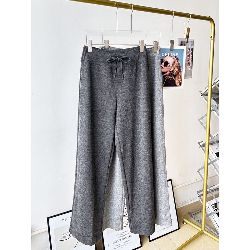 Lu Same Sports Pants Women 2025 New Arrival Best Selling Drawstring Loose Drooping Casual Loose Pants Straight-Leg Pants