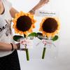 Knitted Flower Bouquet Crochet Rose Flowers Sunflower New Year Gifts Living Room Desk Decor Mother's Day Gift Valentine's Day Gift Graduation Season