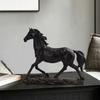 Resin Horse Statue Sculptures Decorative Animal Figurines Tabletop Ornament Symbols Wealth Career Home Decorations