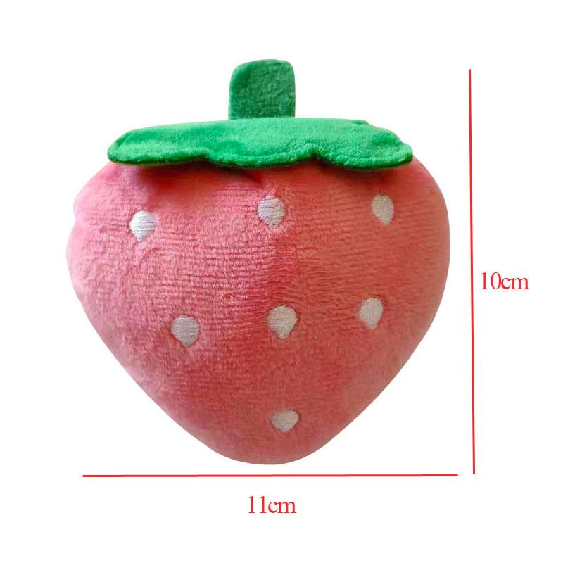 2026 Fruit Dog Toys Squeaker Plush Chew Toy for Small Dogs Training Perros Soft Squeeze Sound Cute Banana Watermelon Pet Accessories
