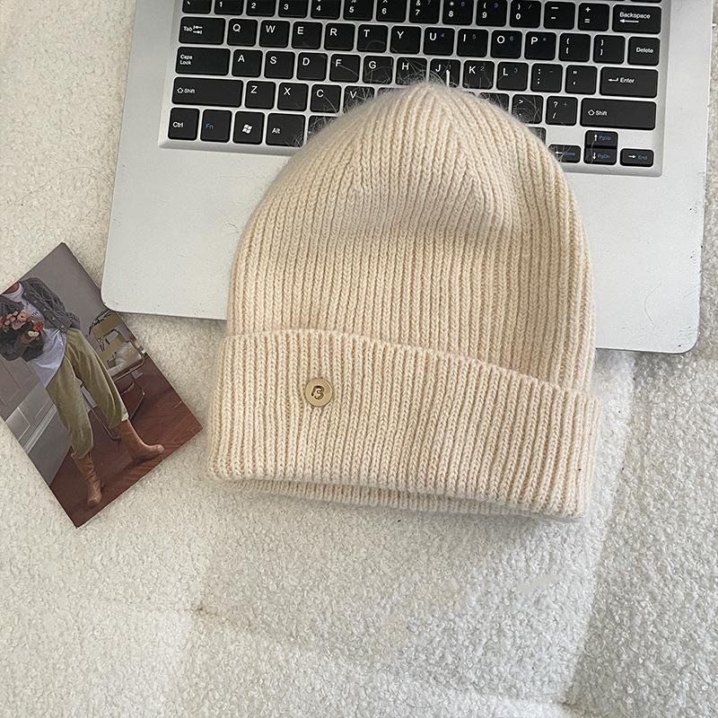 Cat ears wool hat women's autumn and winter new warm cute knitted hat thickened versatile cold hat
