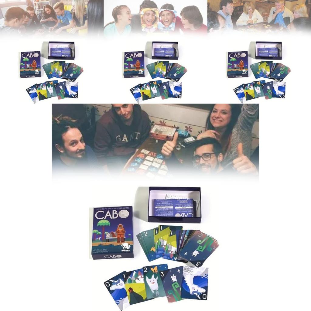 Cabo Gra Karciana Wersja Angielska Wciągająca Gra Planszowa Zarządzania Pamięcią Dla 2-4 Graczy