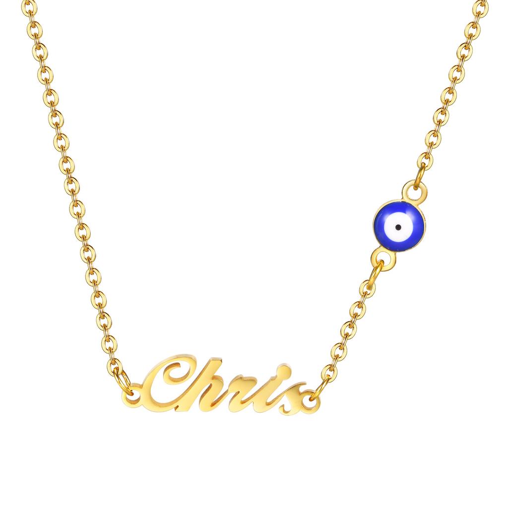 Personalized Name Necklace for Little Girl Boy, Stainless Steel Initial Customized Gift, Mom To Son/daughter
