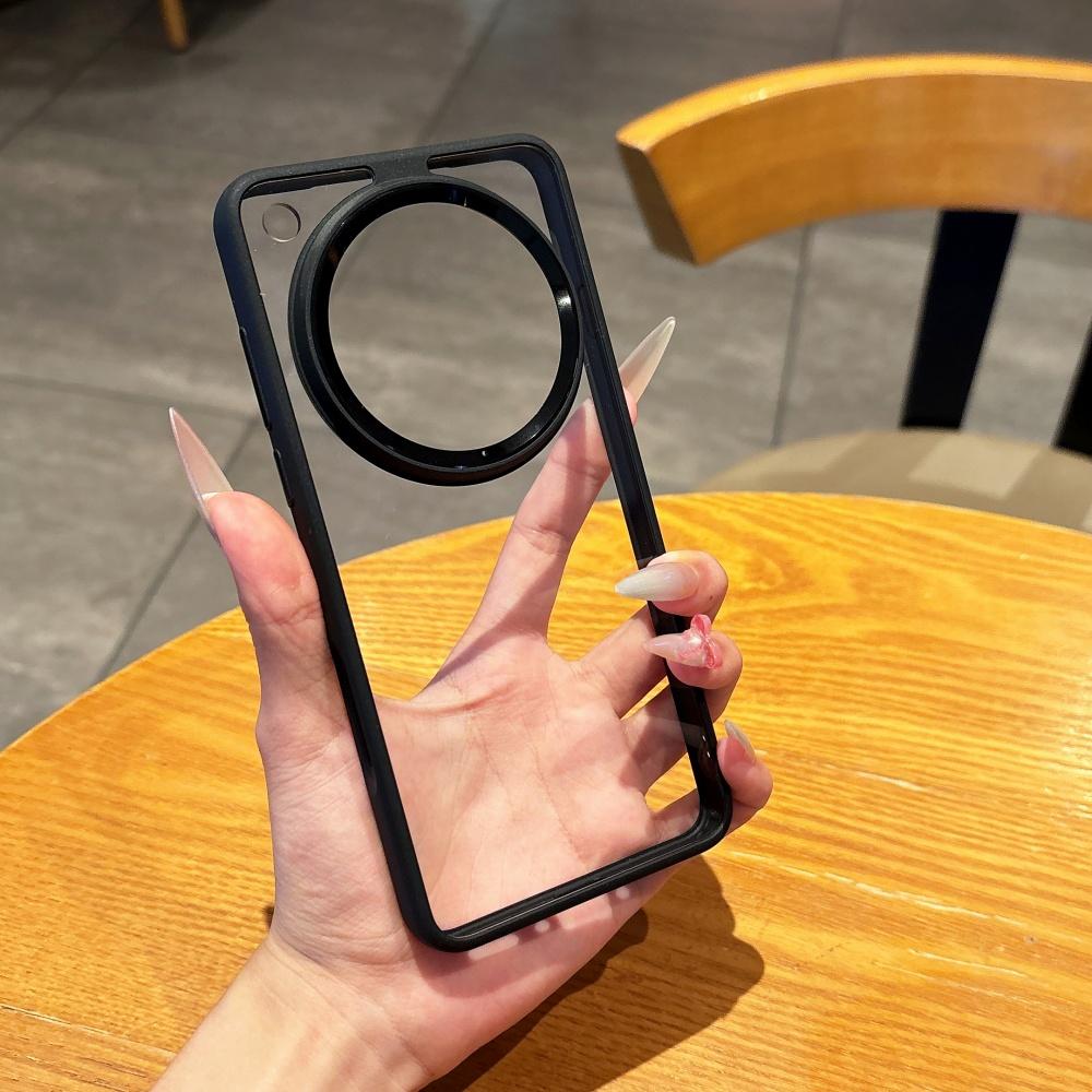 Transparent Full Frame Phone Case For OPPO Find X8 Pro Ultra VIVO X200 X300 Pro Mini Independent Button Lens Frame Bumper Cover