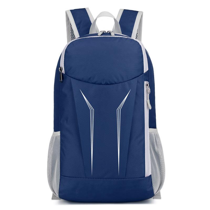 Hiking Outdoor Folding Bag Splash Proof Light Schoolbag Riding Zipper Backpack