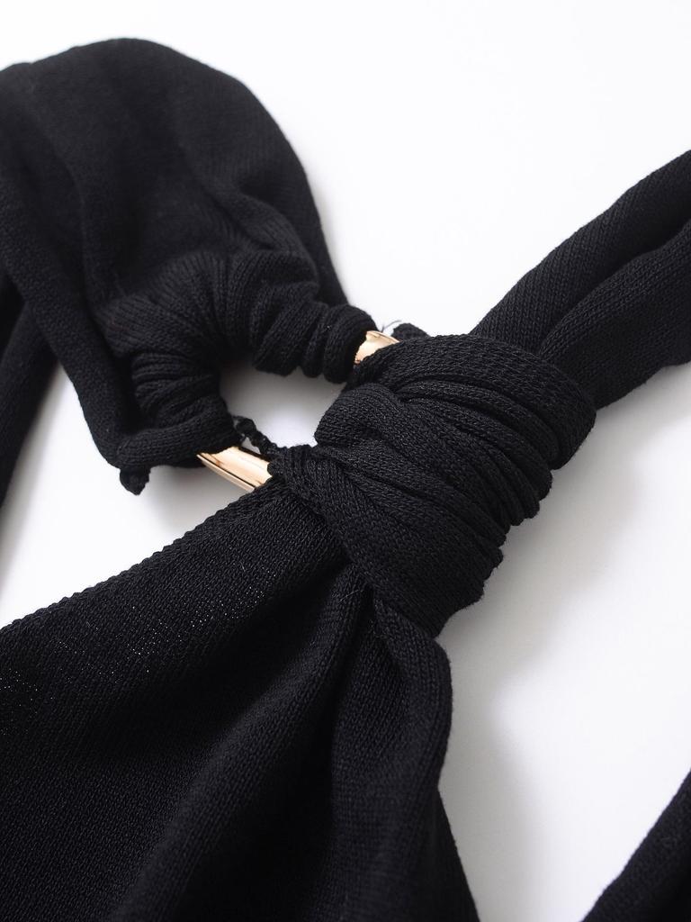 Winter 2024 Women's Fashionable European & American Style Halterneck Slimming Vest.