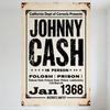 Vintage Johnny Cash Folsom Prison Concert Metal Tin Sign Retro Distressed Wall Decor for Bar Pub Home Cafe