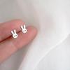 Mini Rabbit Stud Earrings: Cute Design, Comfortable Sleep, Perfect for Students, No Need To Remove