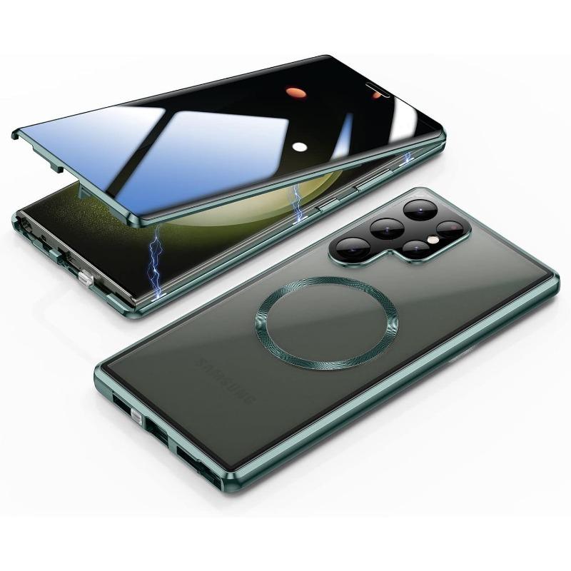 Suitable for Samsung S25U Magneto S24ultra Magsafe Mobile Phone Case Metal Glass Guard Clasp