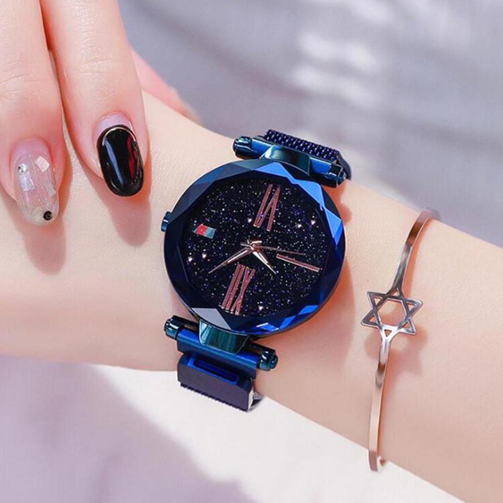 Women Fashion Starry Magnetic Metal Watch