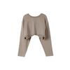 LAP Crop Sweatshirt Flare Dress Set Aq4Exa60