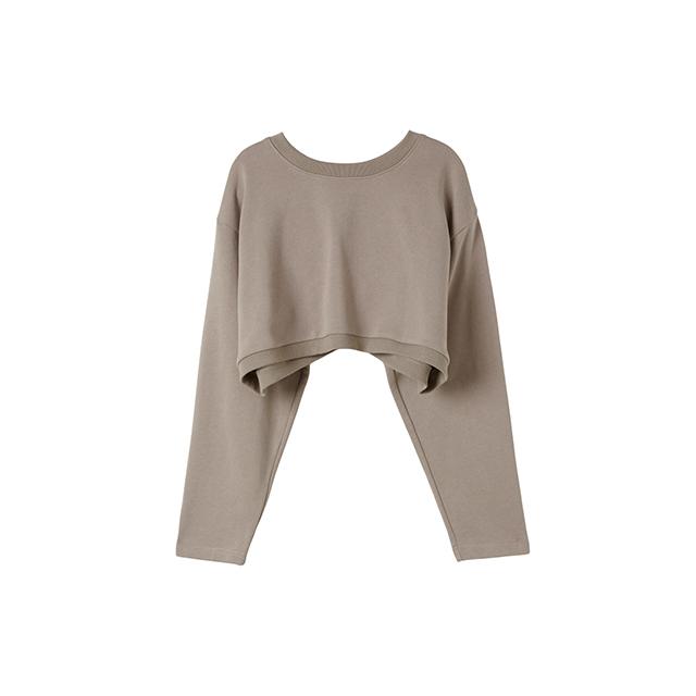 LAP Crop Sweatshirt Flare Dress Set Aq4Exa60