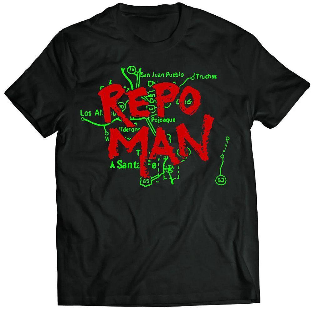 Repo Man Logo Map T-Shirt through 5X M