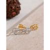 Yhpup 2025 Arrivals Stainless Steel Metal Layered Geometric Ear Bone Accessories Smooth Metal Adjustable Ear Clip Earrings