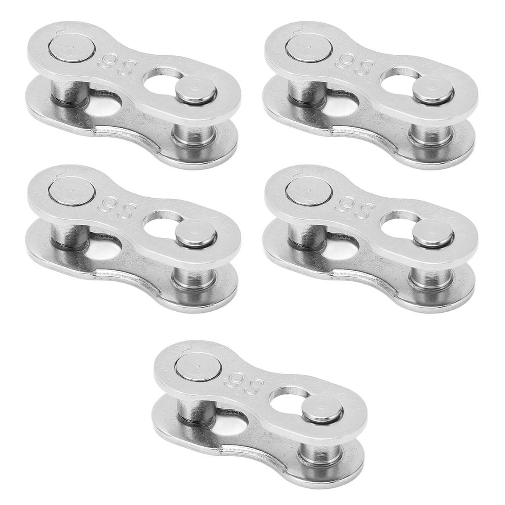 5pairs Bicycle Missing Link Rustproof Steel Quick Release Link Corrosion Resistant Easy
