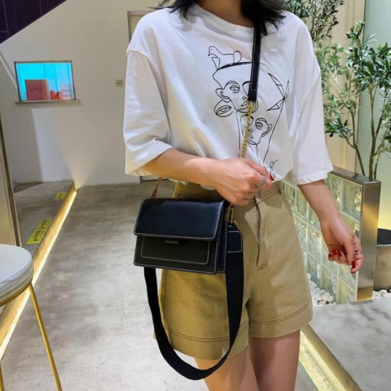 Compact Leather Crossbody Bags For Women Chain Shoulder Messenger Bag Lady Travel Purses And Handbags Premium Durable